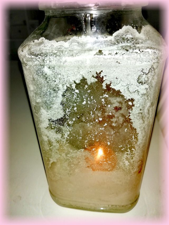 Teelichtglas Eisbär